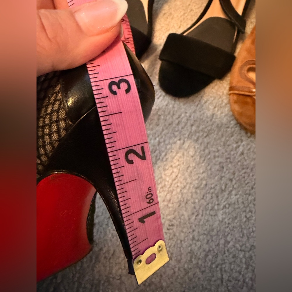 Christian Louboutin Black Mesh Heels - Picture 13 of 13